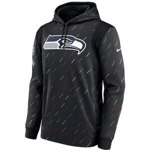 NIKE SEATTLE SEAHAWKS CRUCIAL CATCH INTERCEPT CANCER Charcoal XL Pullover  Men’s